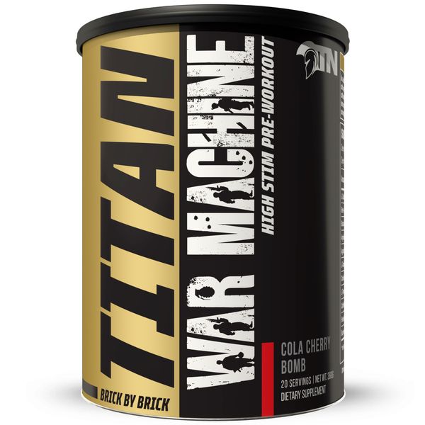 Titan War Machine Pre Workout Cola Cherry Bomb, 20 Servings Net Wt.360g