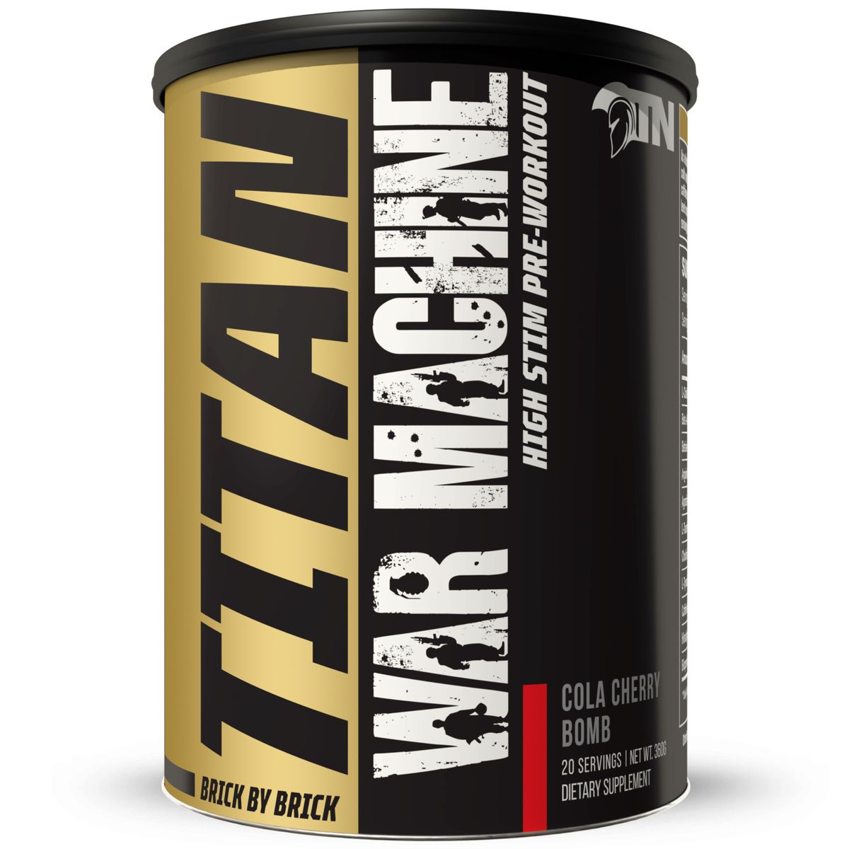 Titan War Machine Pre Workout Cola Cherry Bomb, 20 Servings Net Wt.360g
