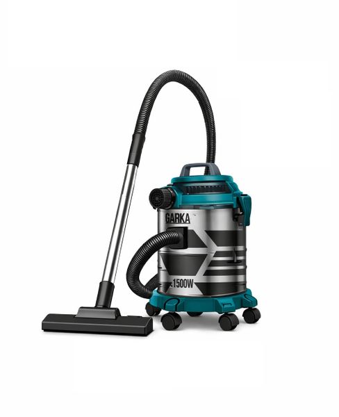 1500W Industrial Wet&amp; Dry Vacuum Cleaner-20L Heavy-Duty Drum,4m Power Cable
