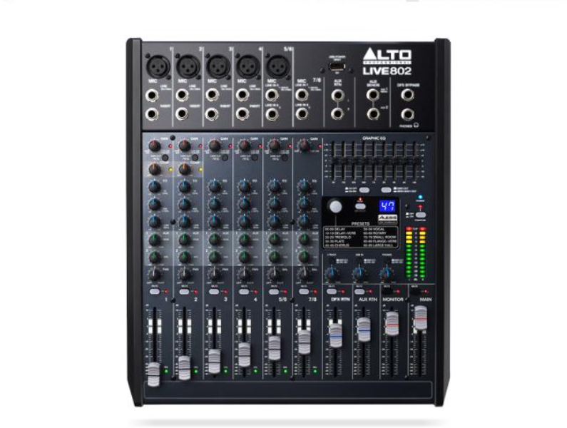 Alto LIVE 802 Professional 8 Channel/2 Bus Mixer