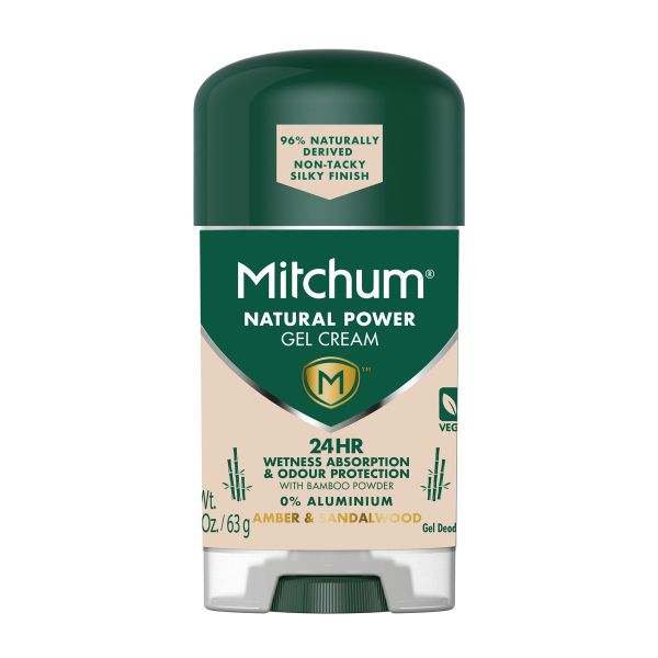 Mitchum Men Amber &amp; Sandalwood Gel Crème - 63g