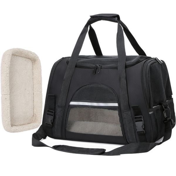 Pet Luxury Carrier Bag With Plush Cushion