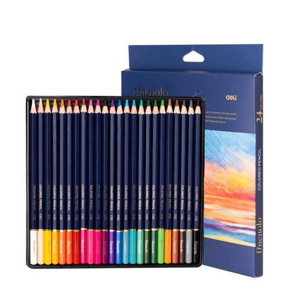 Deli Finenolo Coloured Pencil 24 Colours Art