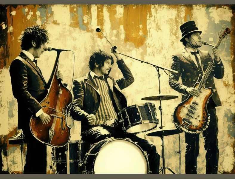 Fancy Artwork Living Room Band B1305 image