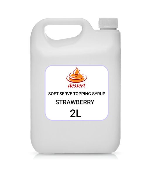 Strawberry Dessert Topping Syrup 2 Litres