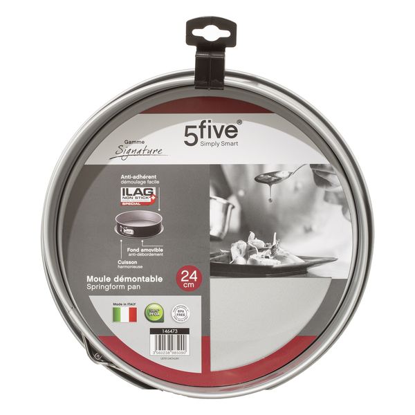 5 Five Simply Smart Signature Springform Mold 24 cm - Round Metal