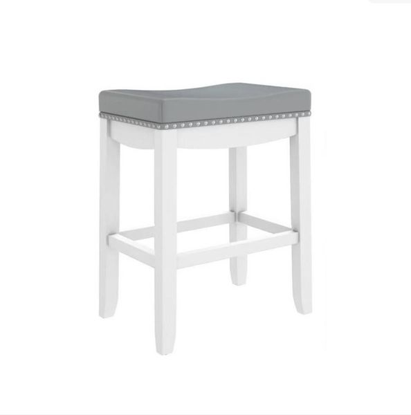 JOST Grey &amp; white Counter Stool NFK007WH