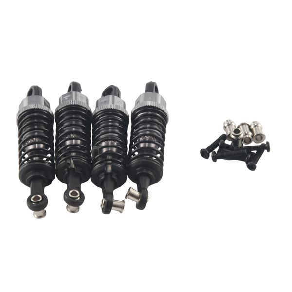 4 Pcs Shock Absorber Assembled Damper Replacement for WLtoys 1/18 RC