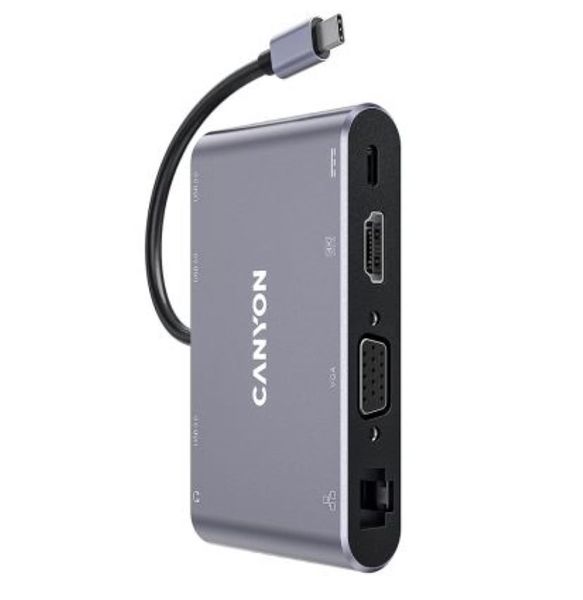 Canyon DS-14 8in1 4k USB Type-C Dark Grey