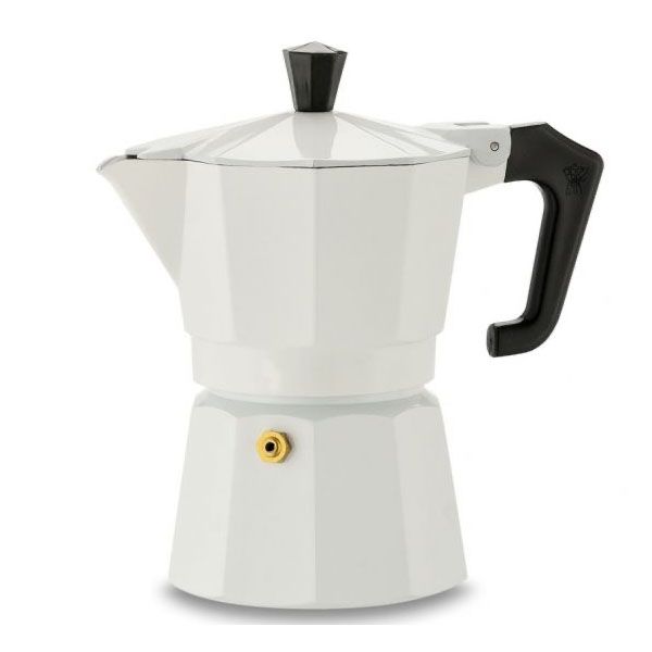 Caffettiera White 9 Cup Moka Coffee Pot