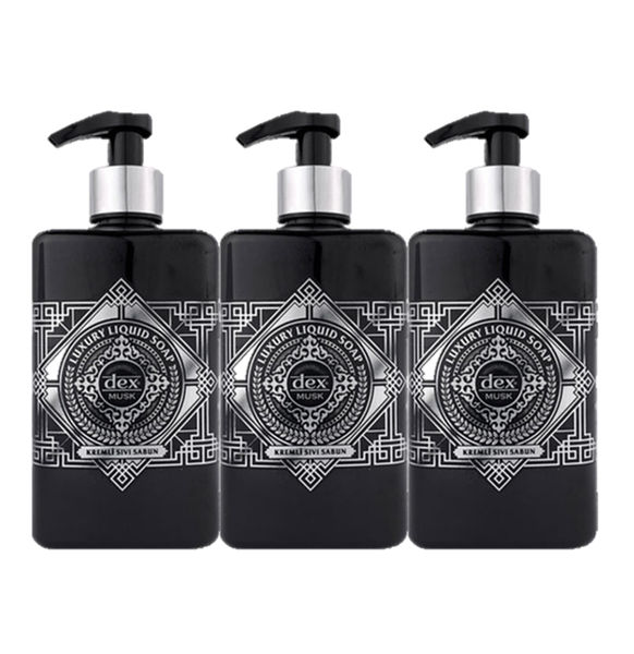 Dex Musk Liquid Hand Soap 500ml 3 Pack