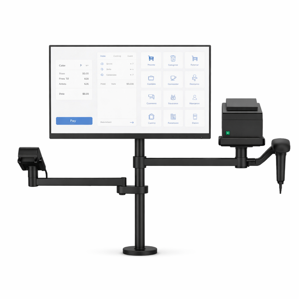 Avansa PosMount 3500 - Universal Dual Screen POS Mounting System