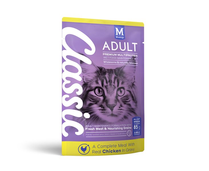 Montego Classic - Adult Cat Wet Food Chicken 85 g (Pack of 36)