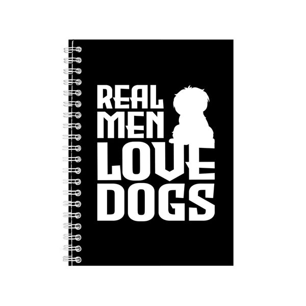 Real Men Love Dogs Notebook Pet Gift Idea A5 notes 126