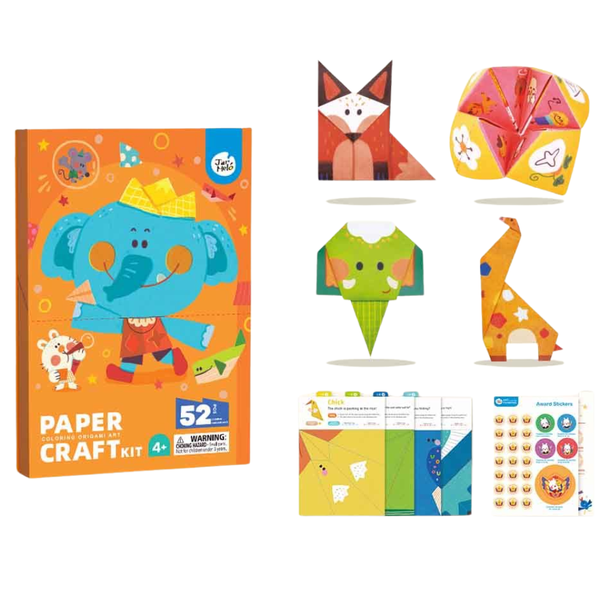 Jar Meló - Animal Origami Paper Craft Set - Step-by-Step Activity for Kids