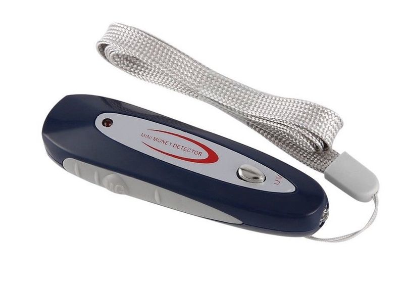 2-in-1 Mini Magnet Testing Pen &amp; UV Light Currency Money Counterfeit Detector