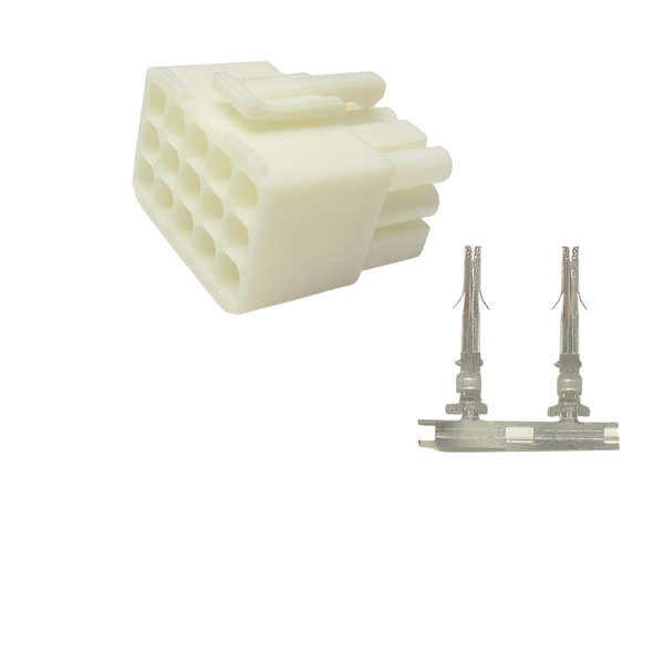 XY138-15F: 4.5mm 15-Way EL Square Female Connector w/ Release-Lock