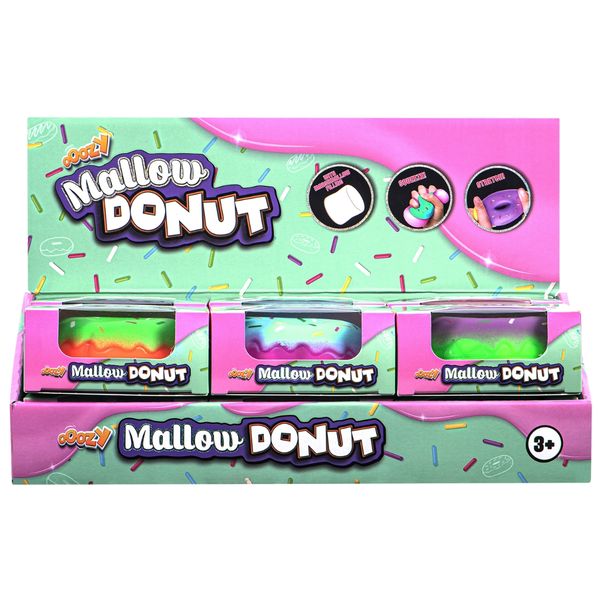 OOOZY - 12 Pack Mallow Donut Squishy Carton - Party Pack Sensory Toy