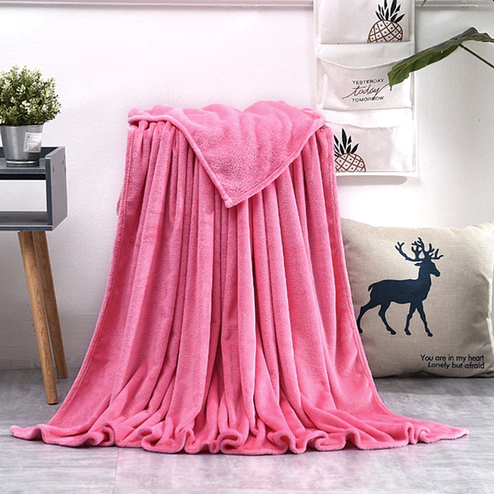 Dream Home Soft Warm Microfiber Fleece Blanket Throw Blankets On Sofa Bed