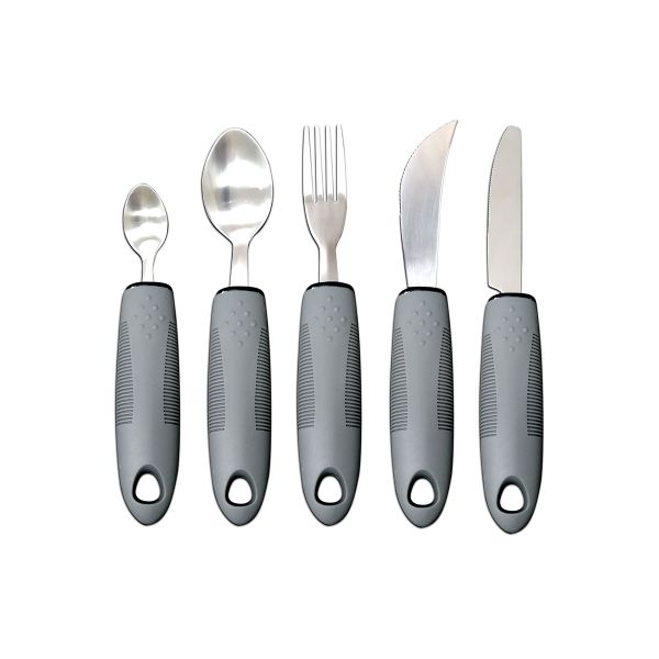 Adaptive Utensils For Hand Tremors Tableware Set for Elderly Use - 5 Piece