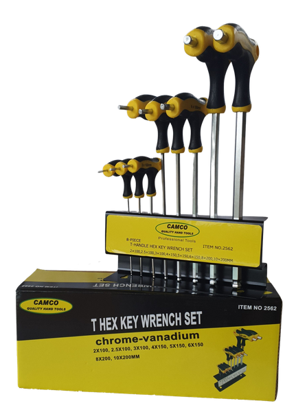 Camco 9 Piece T-Handle Hex (Allen) Key Set
