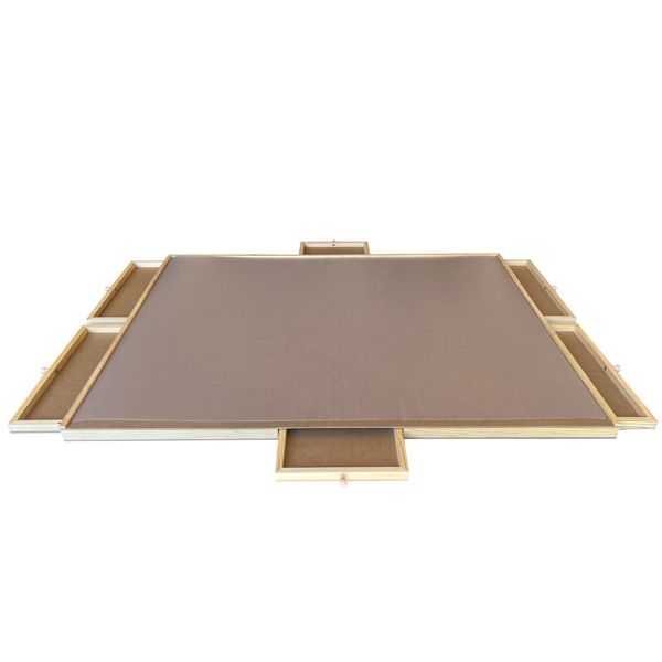 RGS Group Wooden Puzzle Building Table with 6 Drawers
