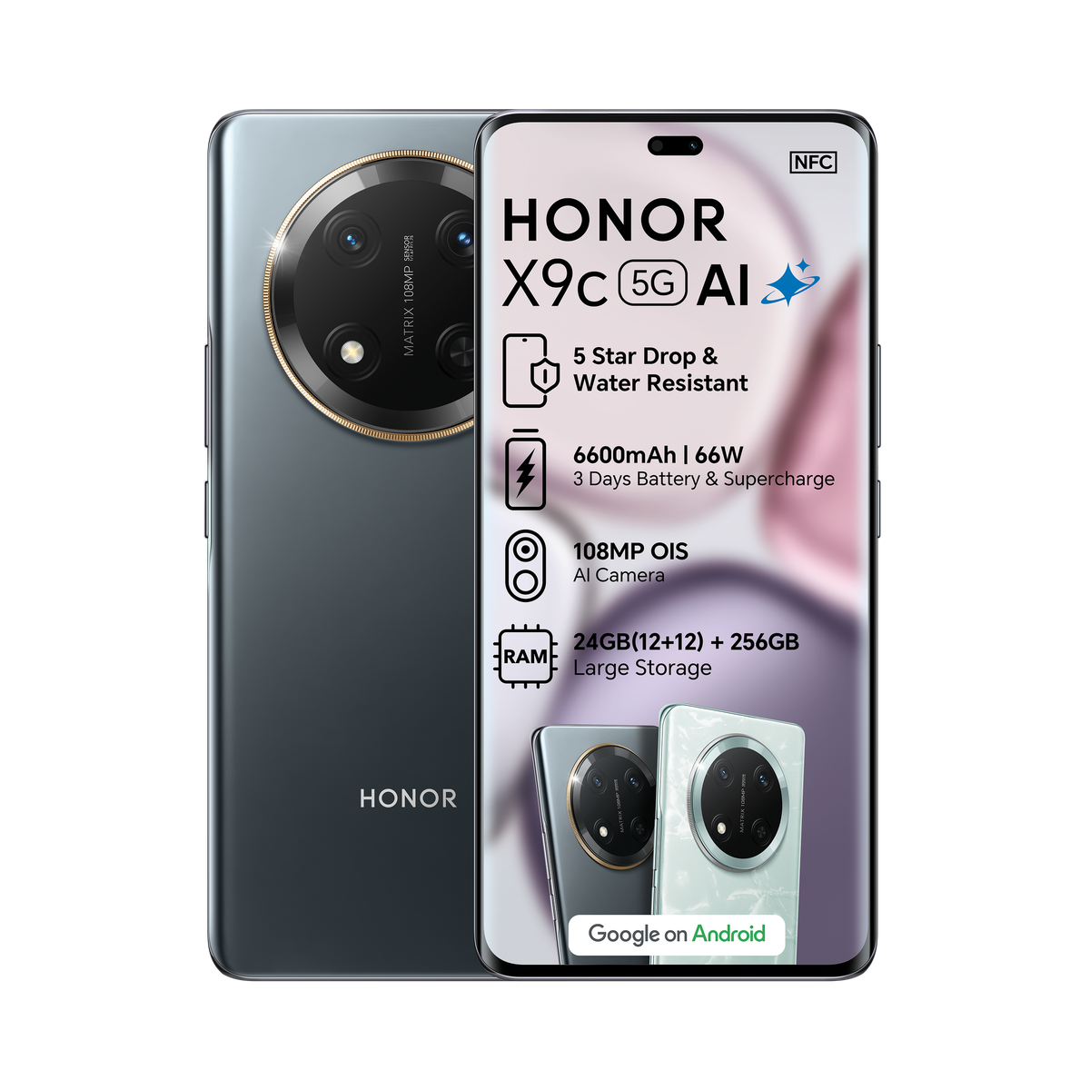 HONOR X9c 256GB 5G Dual Sim - Titanium Black