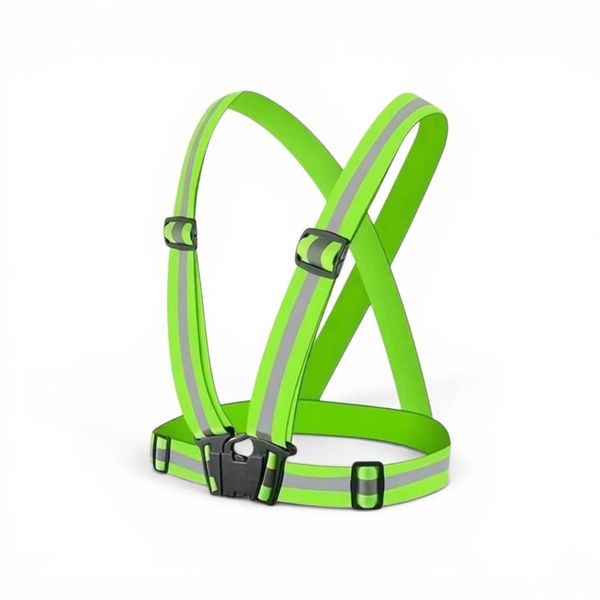 Reflective Safety Strap Vest for Outdoor Sports &amp; Night Visibility