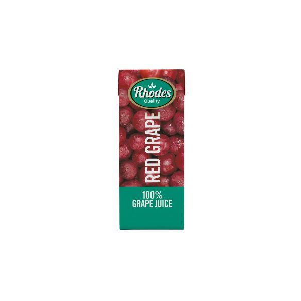 Rhodes Fruit Juice Blend Red Grape - 24 x 200ml