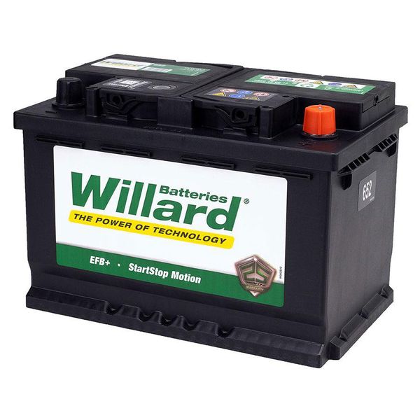 Willard 12V 70Ah Vehicle Car Battery - Size 652