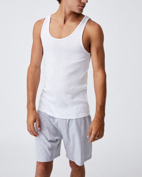 Men's Cotton On Organic Jersey Sleep Short - Grey Marle Jersey