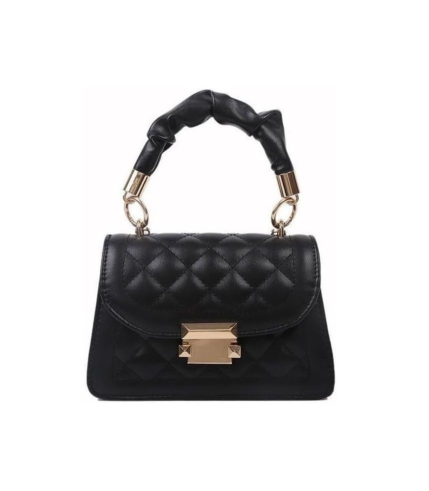 Women's Diamond Lattice Design Quilted PU Leather Crossbody/Clutch Handbag