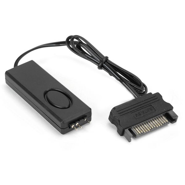 ARGB Fan Controller 5V SATA-Pin RF Remote Black