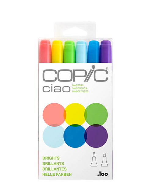 Copic Ciao 6 Piece Set Brights