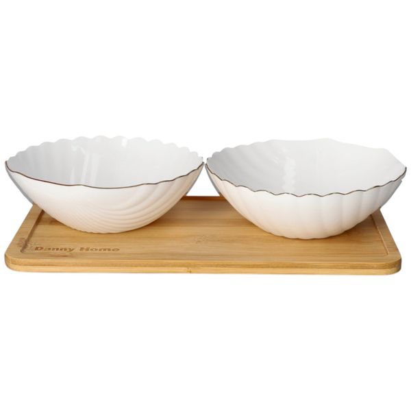 Danny Home Dessert Bowls &amp; Tray Set 3 Pieces