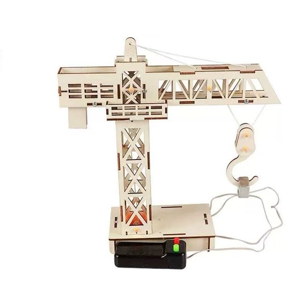 DIY Remote Control Tower Crane Assembly Model Toy