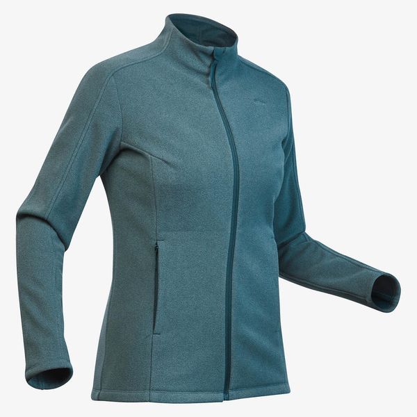 Quechua Women's Fleece Hiking Jacket MH500 - Green