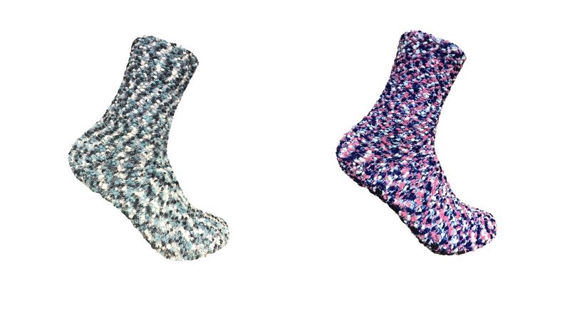 Undeez Ladies 2pk Popcorn Cosy Socks