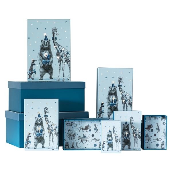 10 Nested Boxes Party Animals