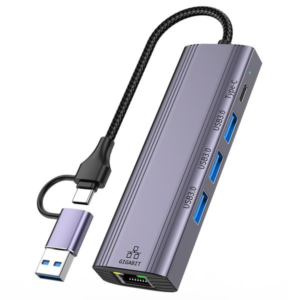USB 3.2 Gen2 &amp; Type-C Gigabit Ethernet Dock -RJ45 Network Adapter