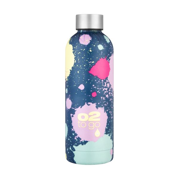 O2 Printed Stainless Steel Double Wall Bottle 500ml