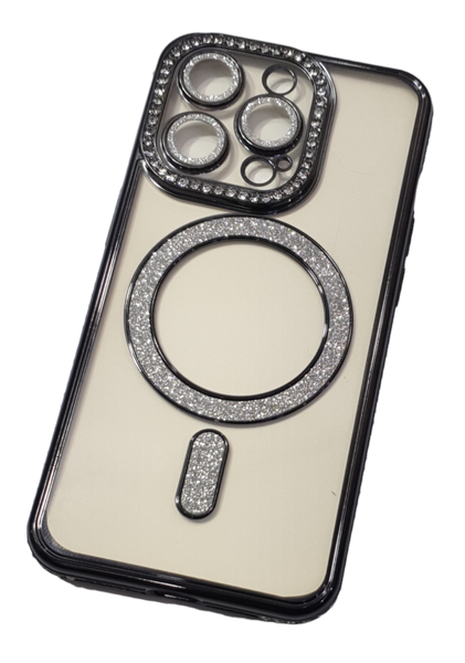 Magsafe Wireless diamond Case Cover for iPhone 15 ProMax