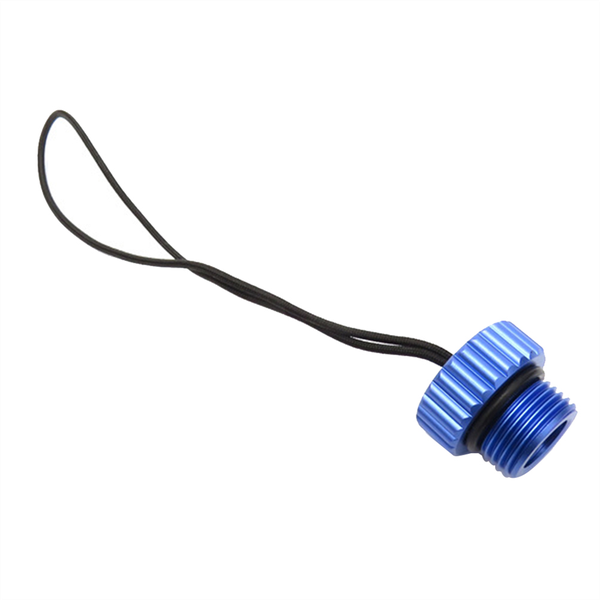 Scuba Diving DIN Tank Valve Threaded Cover 5/8-14NPS Dust Cap Blue