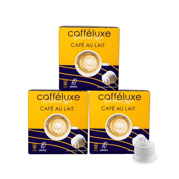 Cafféluxe Dolce Gusto Compatible Café au Lait Pods | 30 Pack