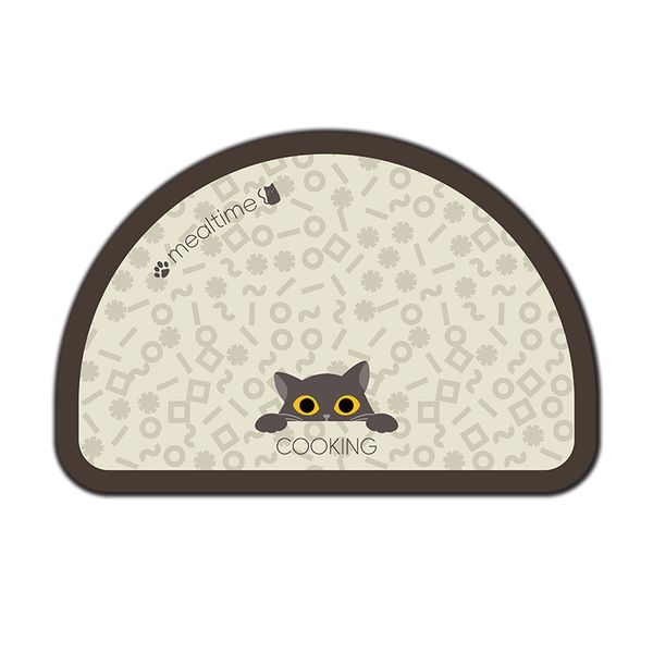 Diatom Mud Cartoon Pet Placemat Pet Feeding Mat 40x60cm