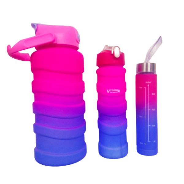 3 Pieces Straw Water Bottle - ZNB