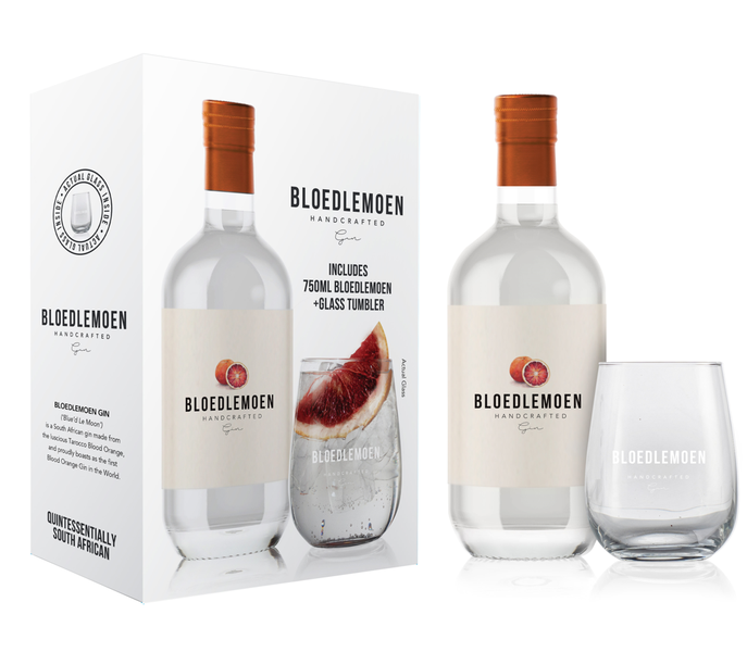 Bloedlemoen Original 750ml with 1 X Tumbler Glass