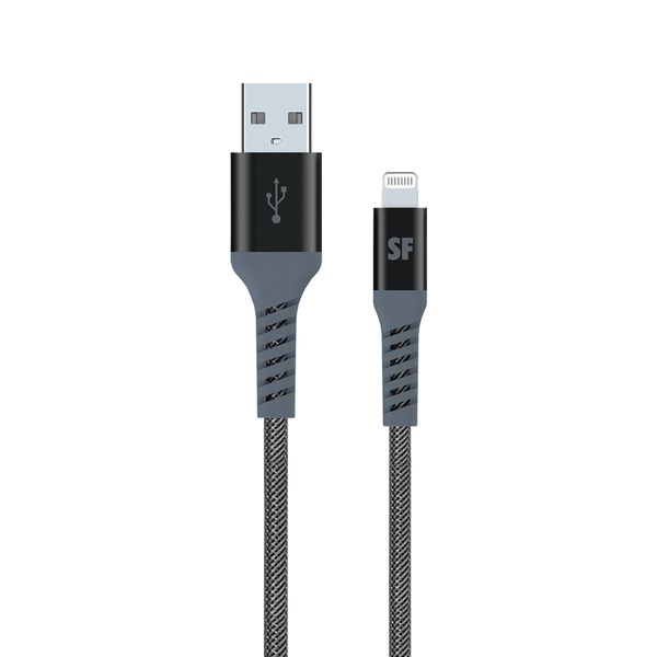 SUPA FLY Signature Series 30W USB to MFI Lightning Fast Charge Cable 1.2m - Black