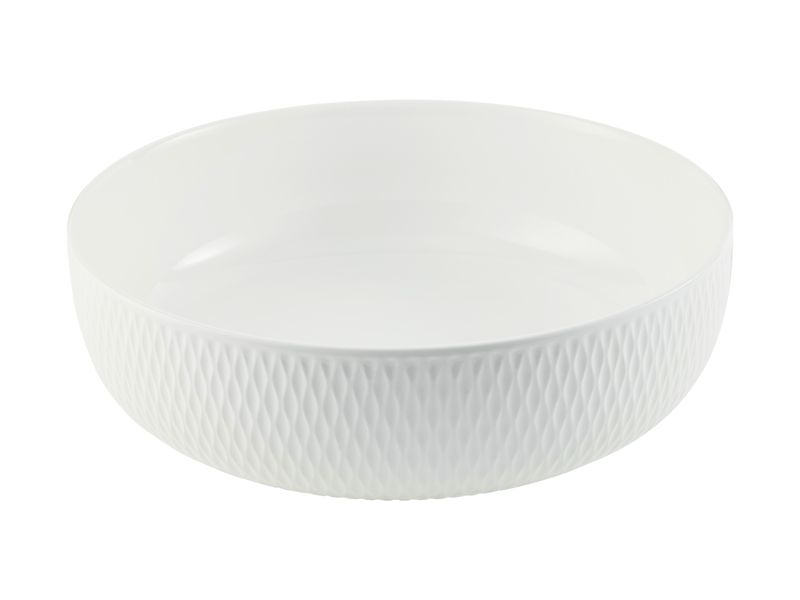Maxwell and Williams White Basics Diamonds Serving Bowl 20x6.5cm