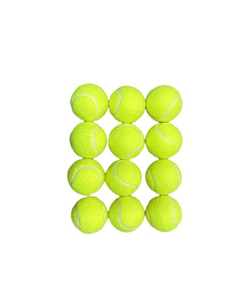 Synthetic Rubber Training Tennis Balls - Bag of 12